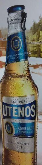 Prekės ženklas: UTENOS LAGER BEER ŠVIESUSIS ALUS